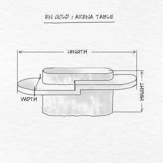 Arena Table dimensions