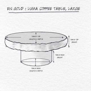 Luma Coffee Table, Large dimensions