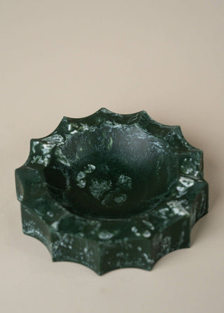 Flow Resin Sun Dish, Dark Jade
