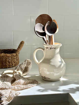 Hand-painted Margot Pitcher | Brown