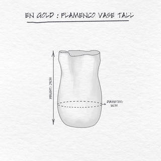Flamenco Vase Tall dimensions