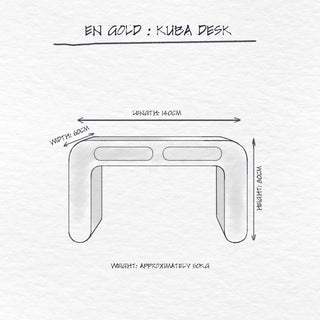 Kuba Desk, Moreno dimensions