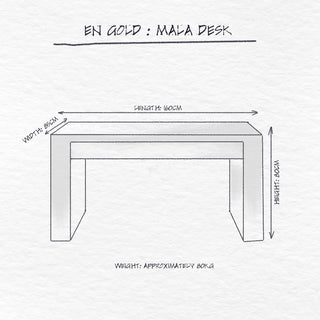 Mala Desk, Moreno dimensions