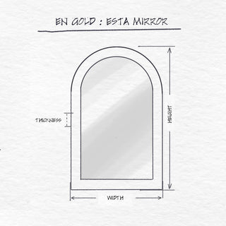 Esta Floor Mirror dimensions