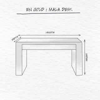 Mala Desk dimensions