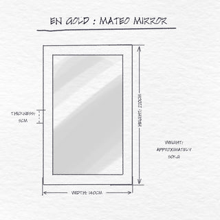 Mateo Mirror dimensions