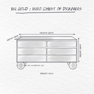 Miro Chest of Drawers dimensions
