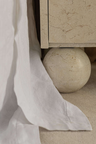 Miro Bedside Table | Spanish Beige Marble