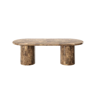 Paradis Oval Dining Table, Moreno, Front View-1