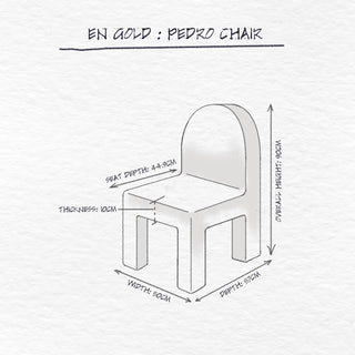 Pedro Outdoor Chair dimensions