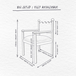 Rico Armchair dimensions