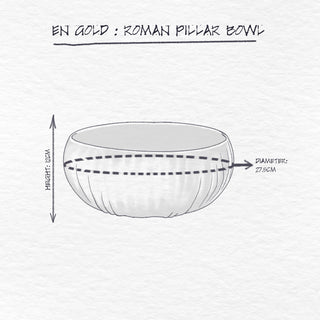 Roman Pillar Bowl dimensions