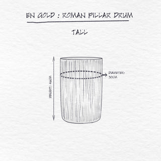 Roman Pillar Drum Tall dimensions