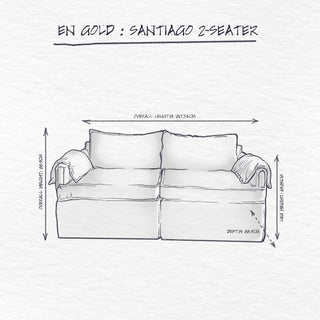 Santiago Modular Sofa, 2 Seater