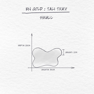 Tali Tray, Smokey White Small dimensions