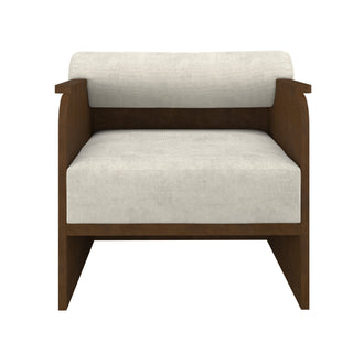 Dante Designer Armchair in a white background designed by Steffanie Ball