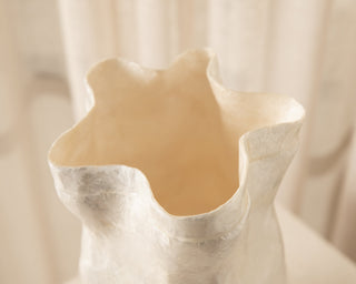 organic shell tall vase
