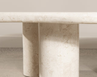 close up stone coffee table