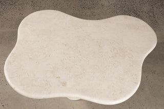 irregular shape stone coffee table
