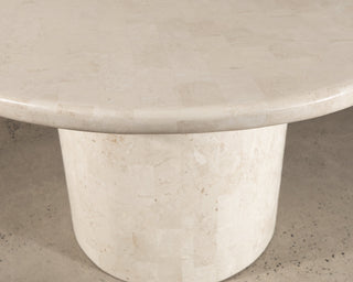 handcrafted stone round dining table