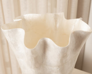 organic large shell vase