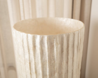 natural shell tall vase