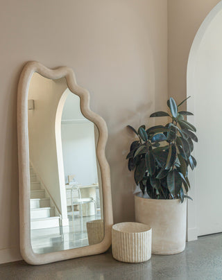 fossil stone shaped large mirror lifestyle