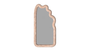 Large Paradis Full-length Mirror, Rosé in a white background by Steffanie Ball