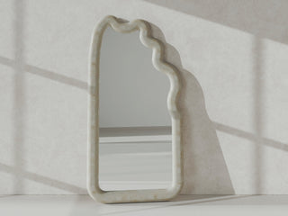 fossil stone shaped large mirror
